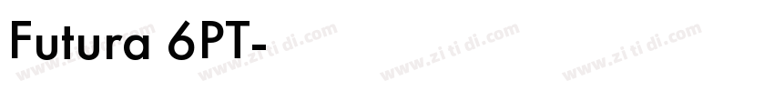 Futura 6PT字体转换